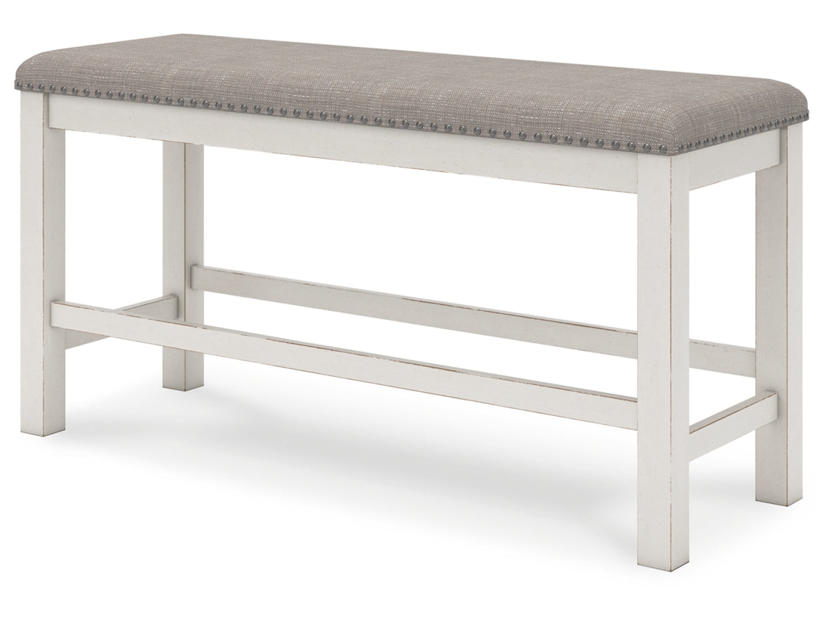 Robbinsdale Counter Height Dining Bench – Antique White