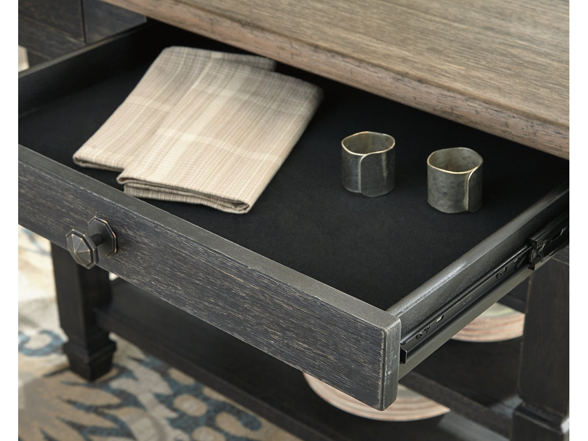 Tyler Creek Counter Height Dining Table – Black / Gray