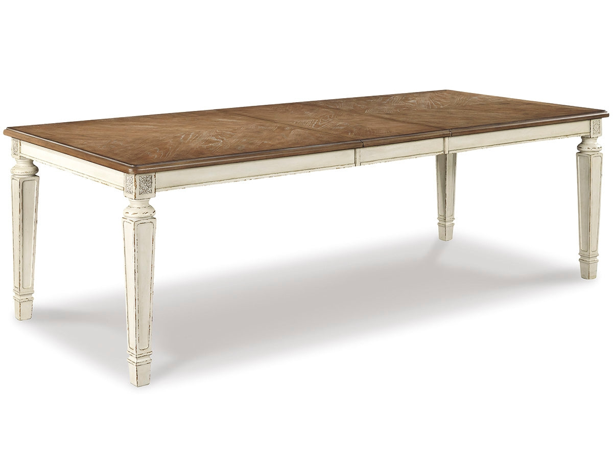 Realyn Rectangular Extension Dining Table – Two-Tone French Country Style