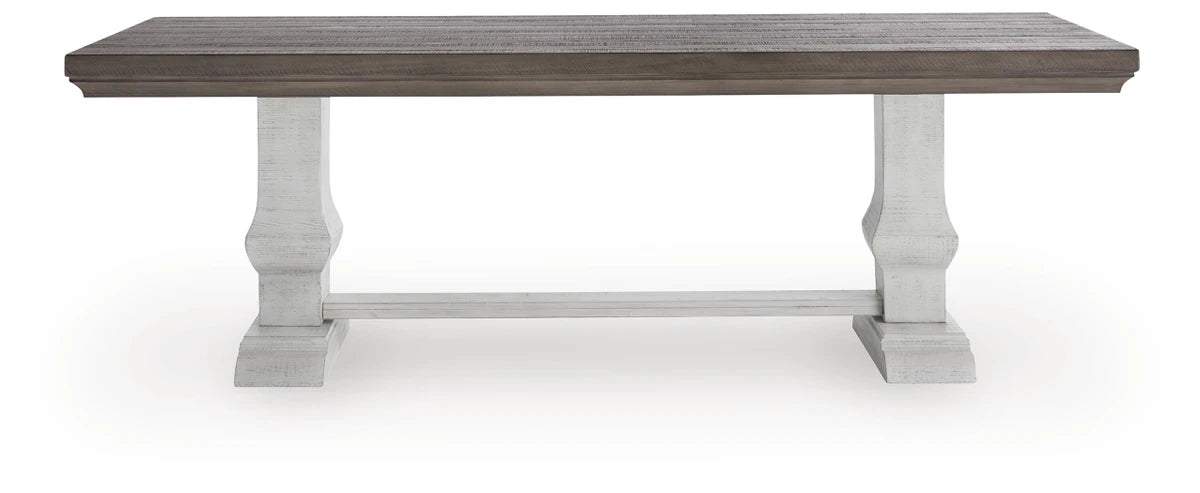 Havalance Dining Table – White / Gray