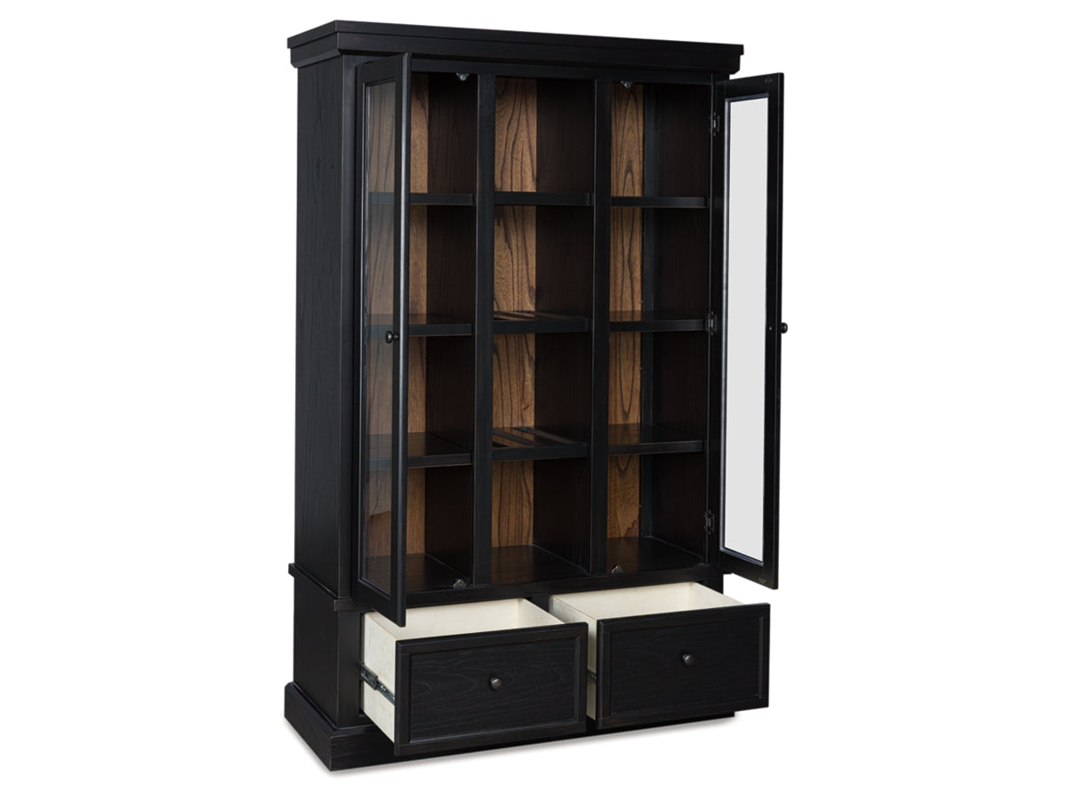 Chadworth Curio Cabinet – Black / Brown