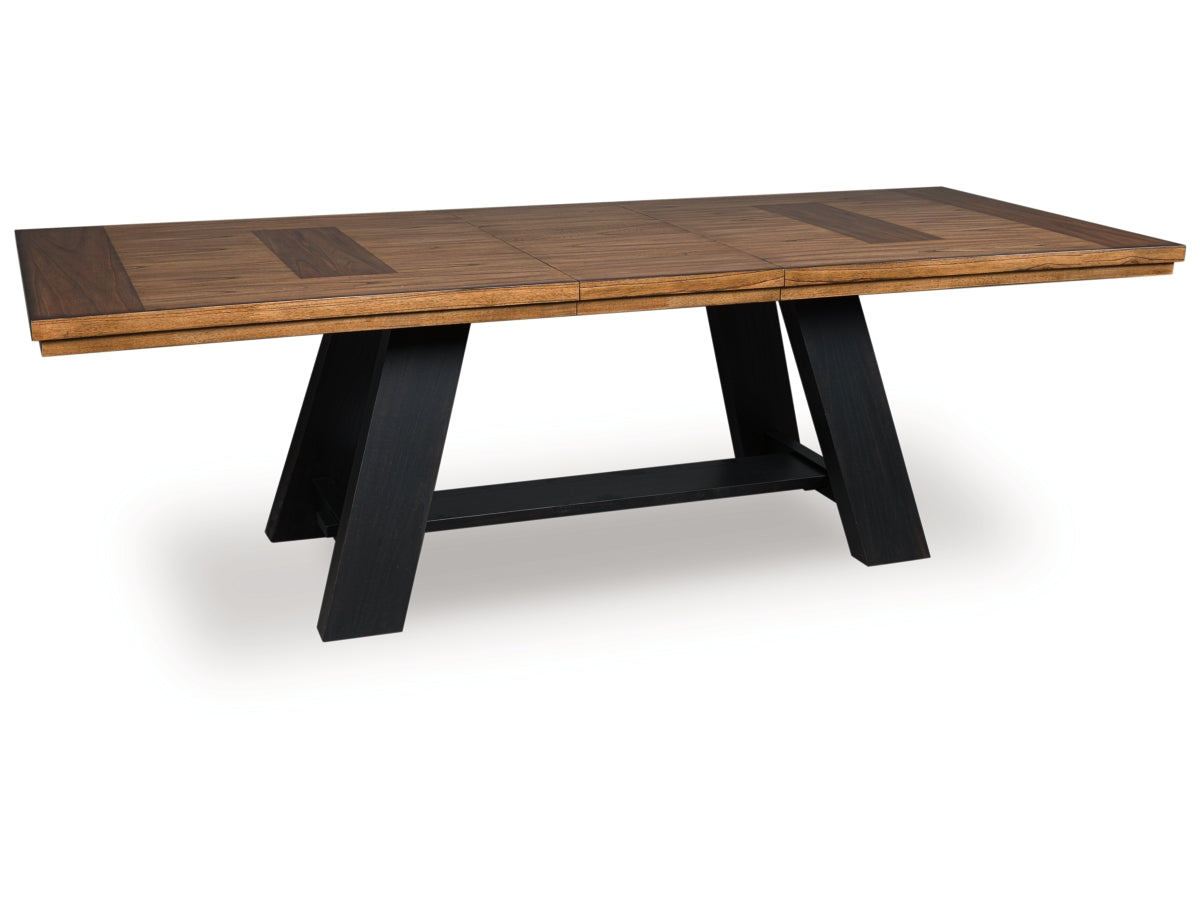 Chadworth Extension Dining Table – Brown / Black