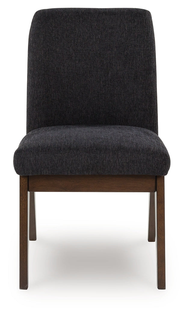 Kendamor Dark Brown Upholstered Dining Chair