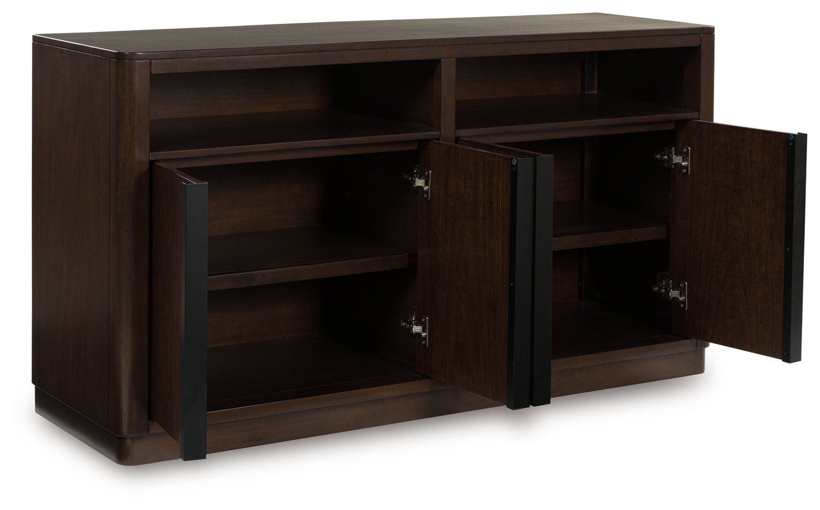 Kendamor 4-Door Buffet in Rich Brown Finish