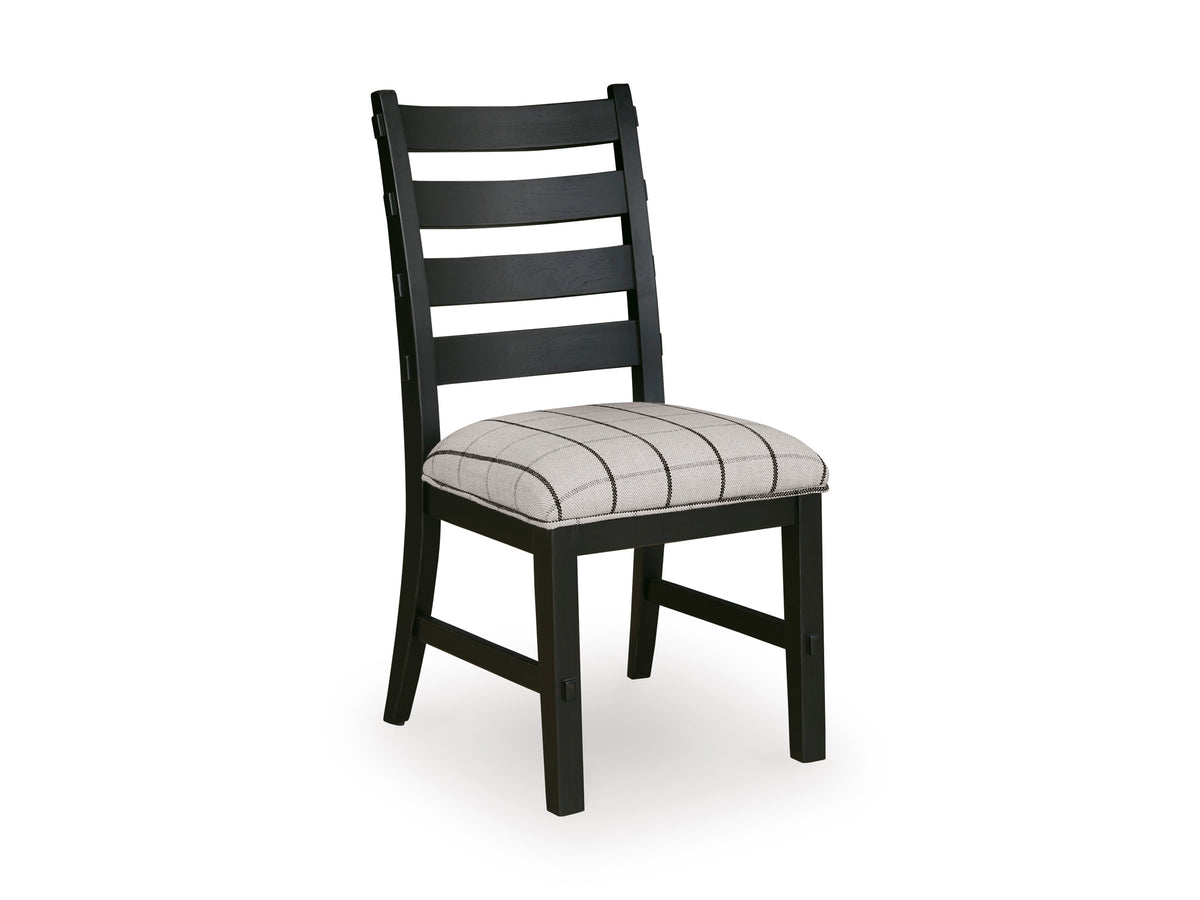 Ridgester Dining Upholstered Side Chair - Beige/Black