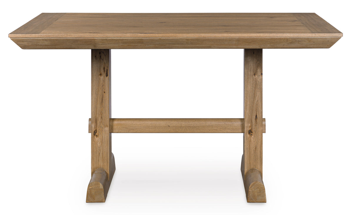 Ridgester Rectangular Dining Counter Table - Light Brown