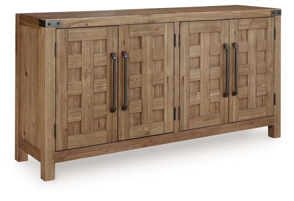 Ridgester Buffet Table - Light Brown