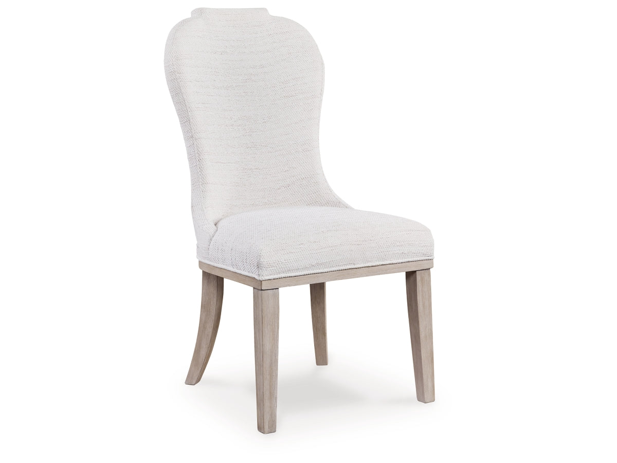 Jorlaina Dining Chair – White / Light Grey