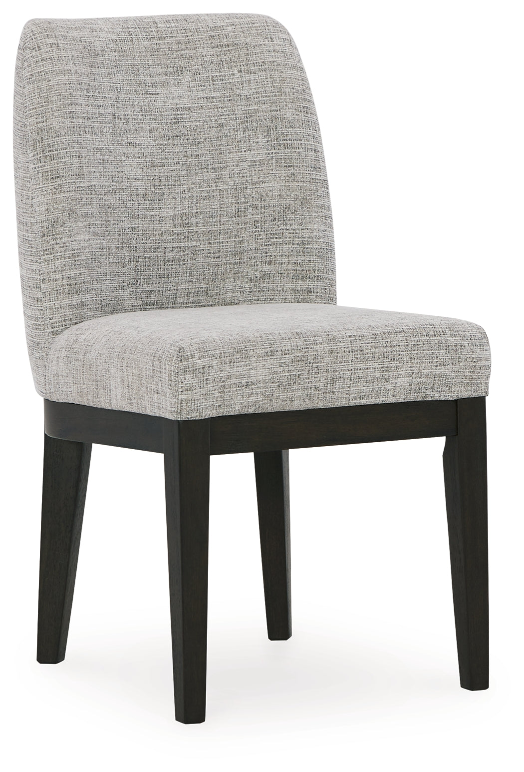 Burkhaus Dining Chair – Beige Upholstery & Dark Brown Frame