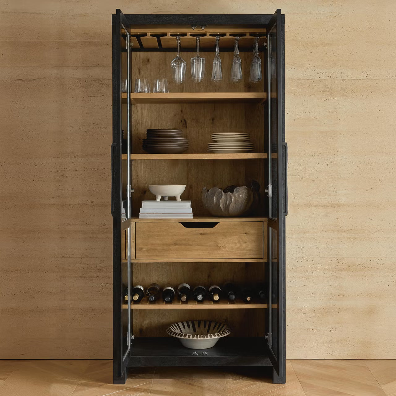 Bracken Display Cabinet – Black