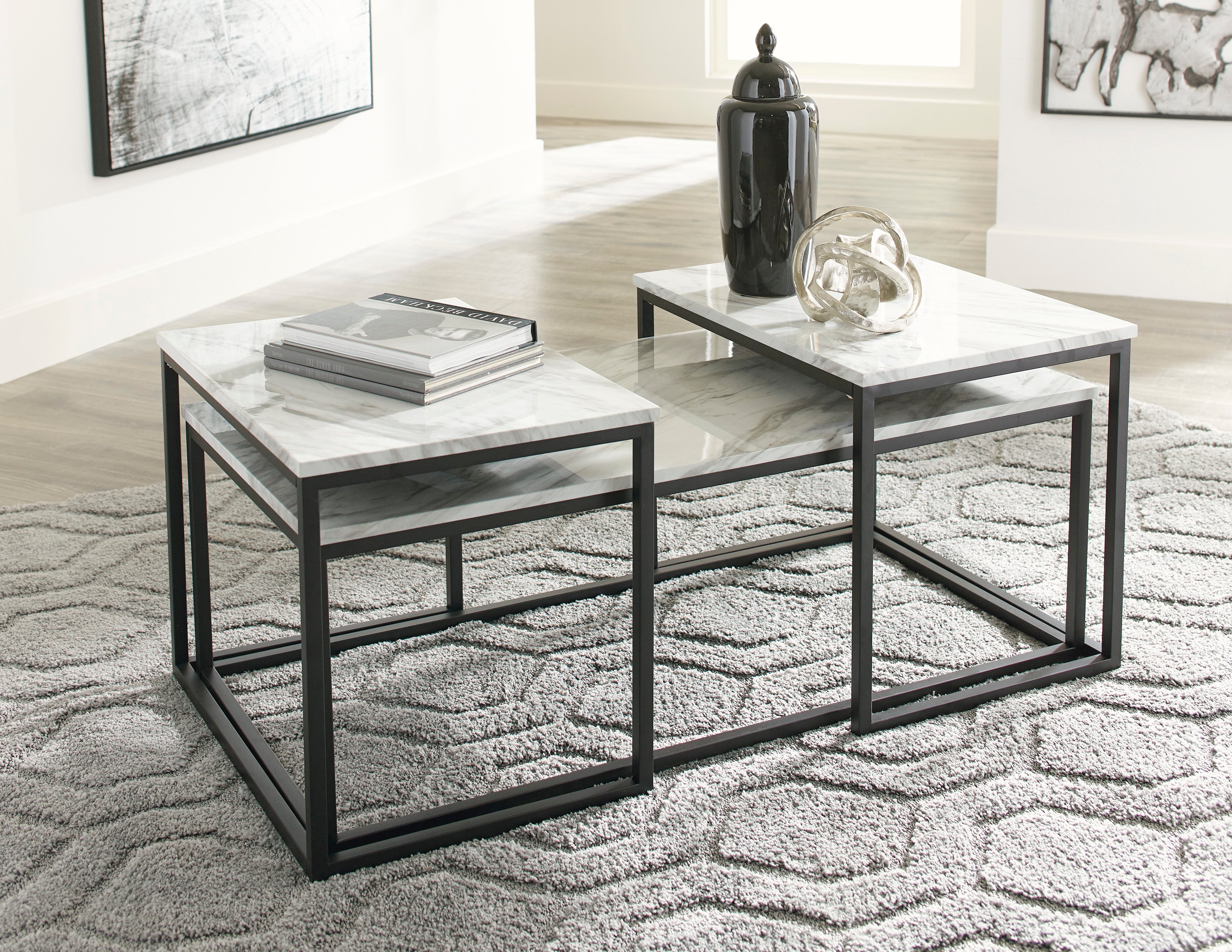 Donnesta Contemporary 3-Piece Table Set