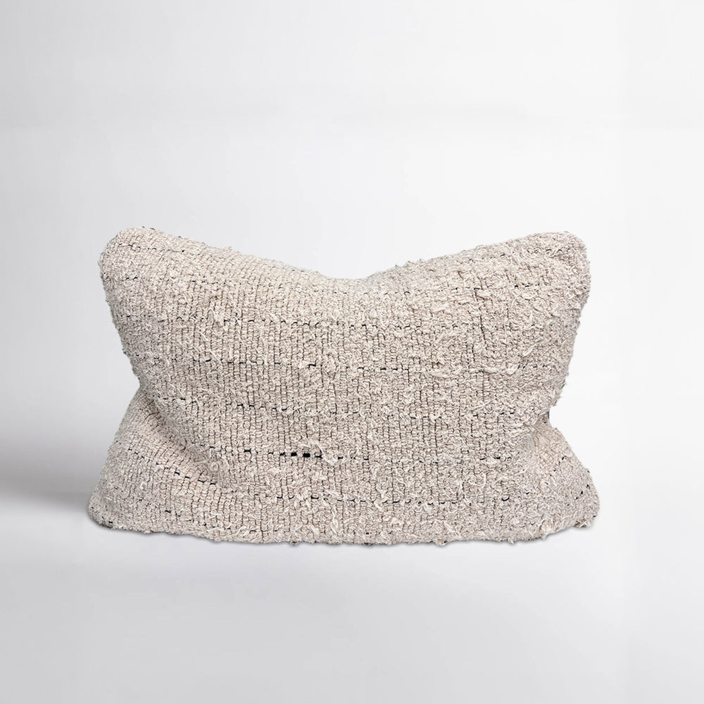 Looma Handwoven Cotton & Linen Filled Cushion – Natural