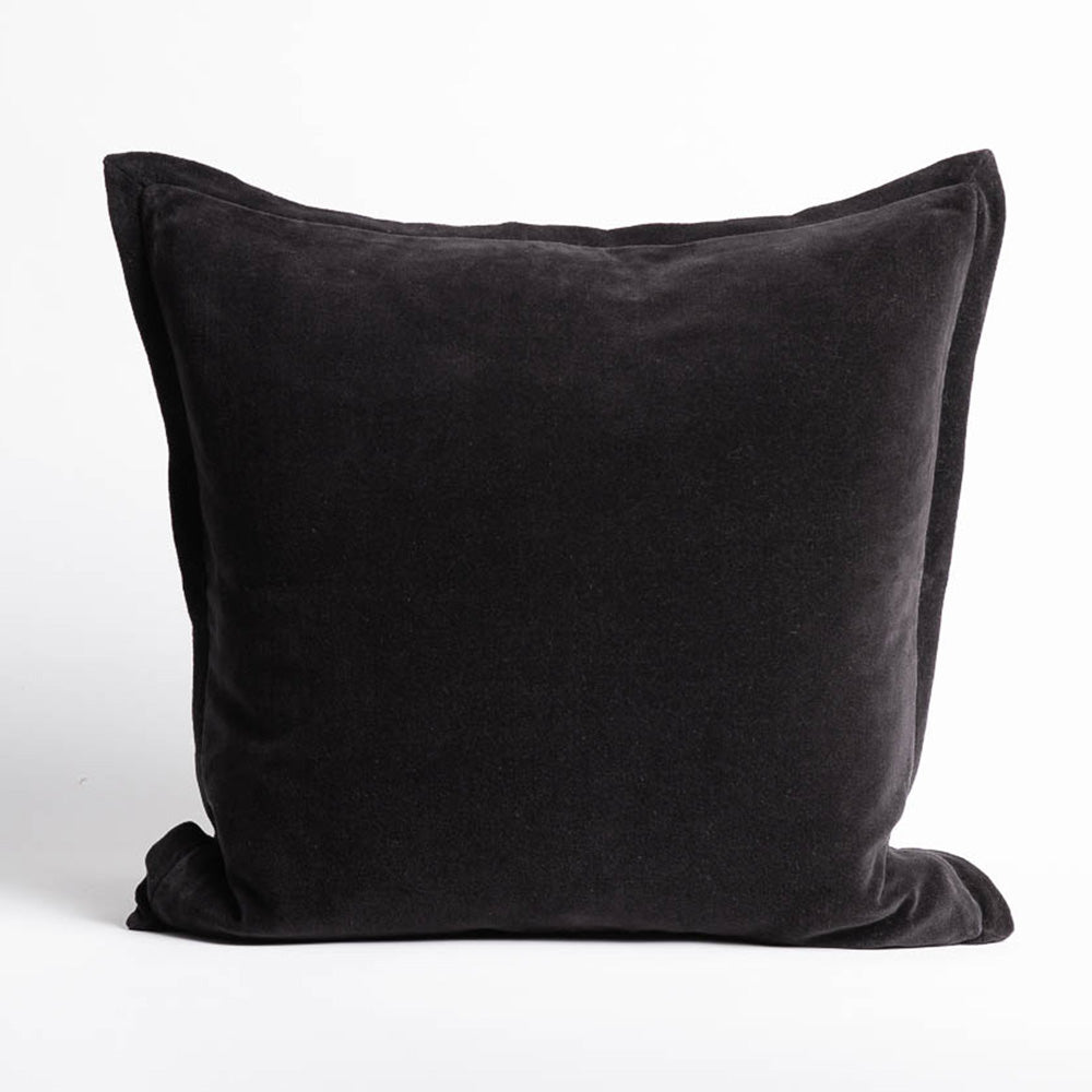 Evelyn Velvet Cushion – Black