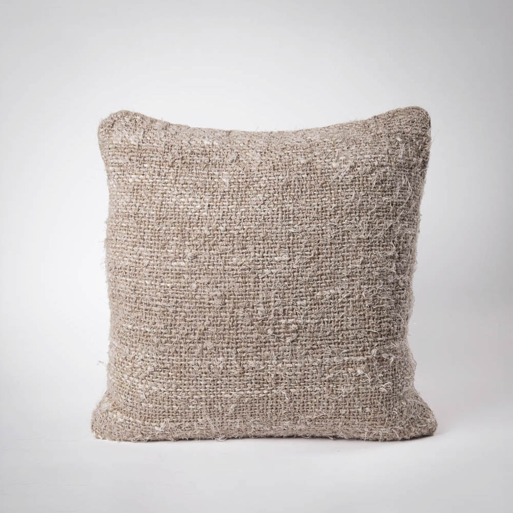 Wabi Recycled Linen Filled Cushion – Natural