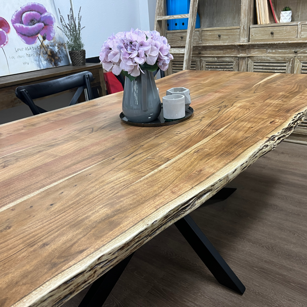 Elite Live Edge Dining Table 1800mm - Natural