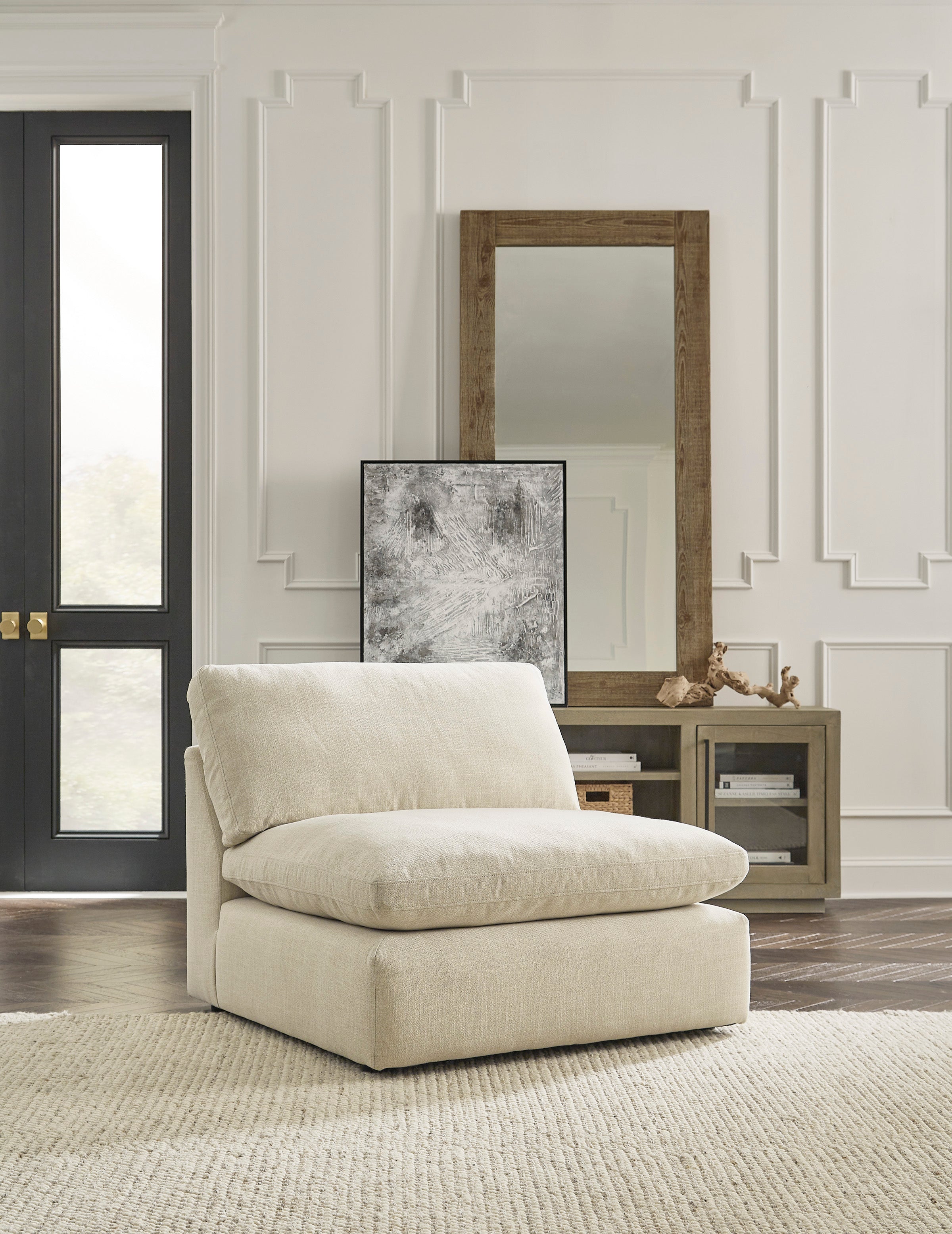 Elyza Linen Armless Chair