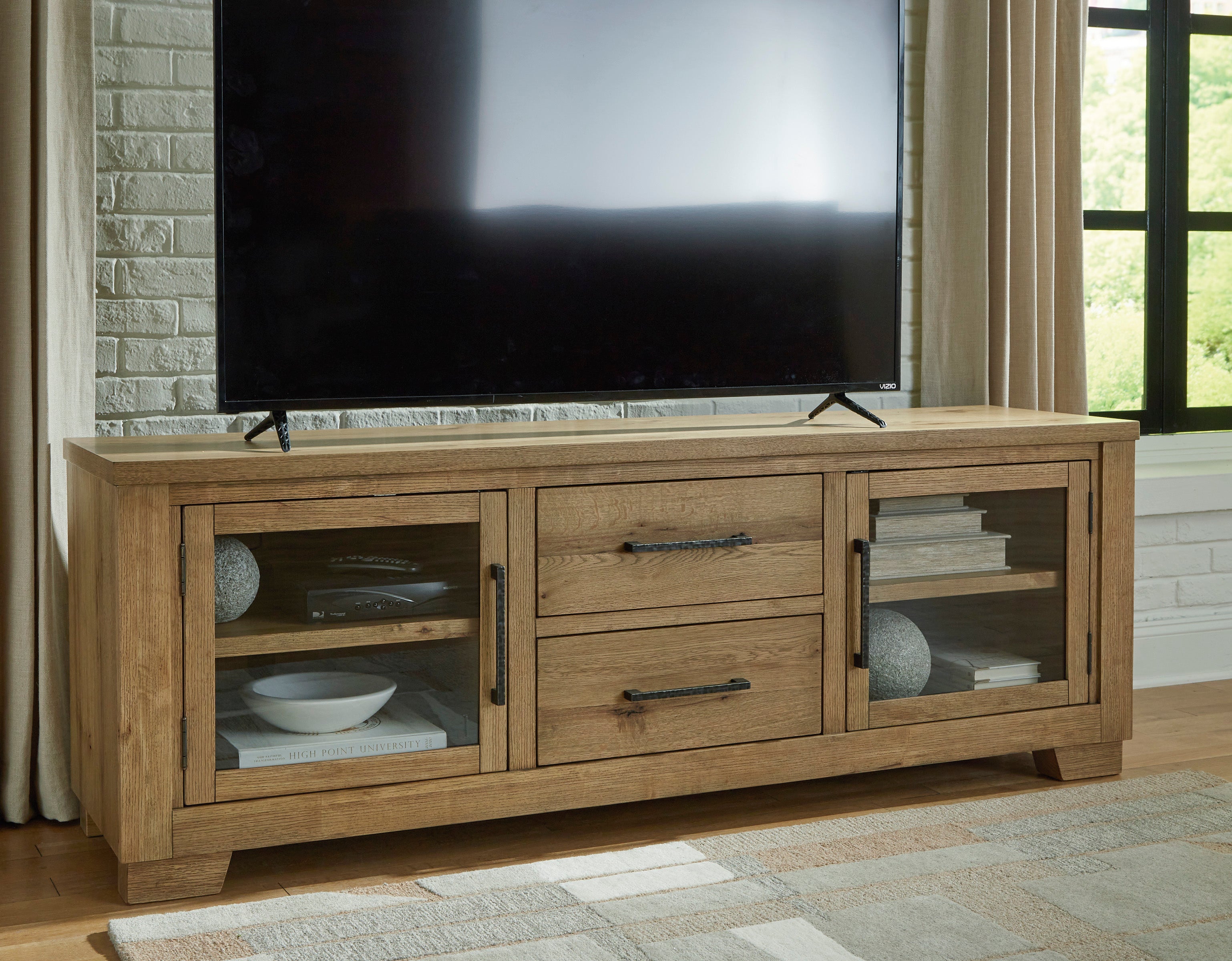 Galliden 80" Entertainment Stand TV Unit - Natural