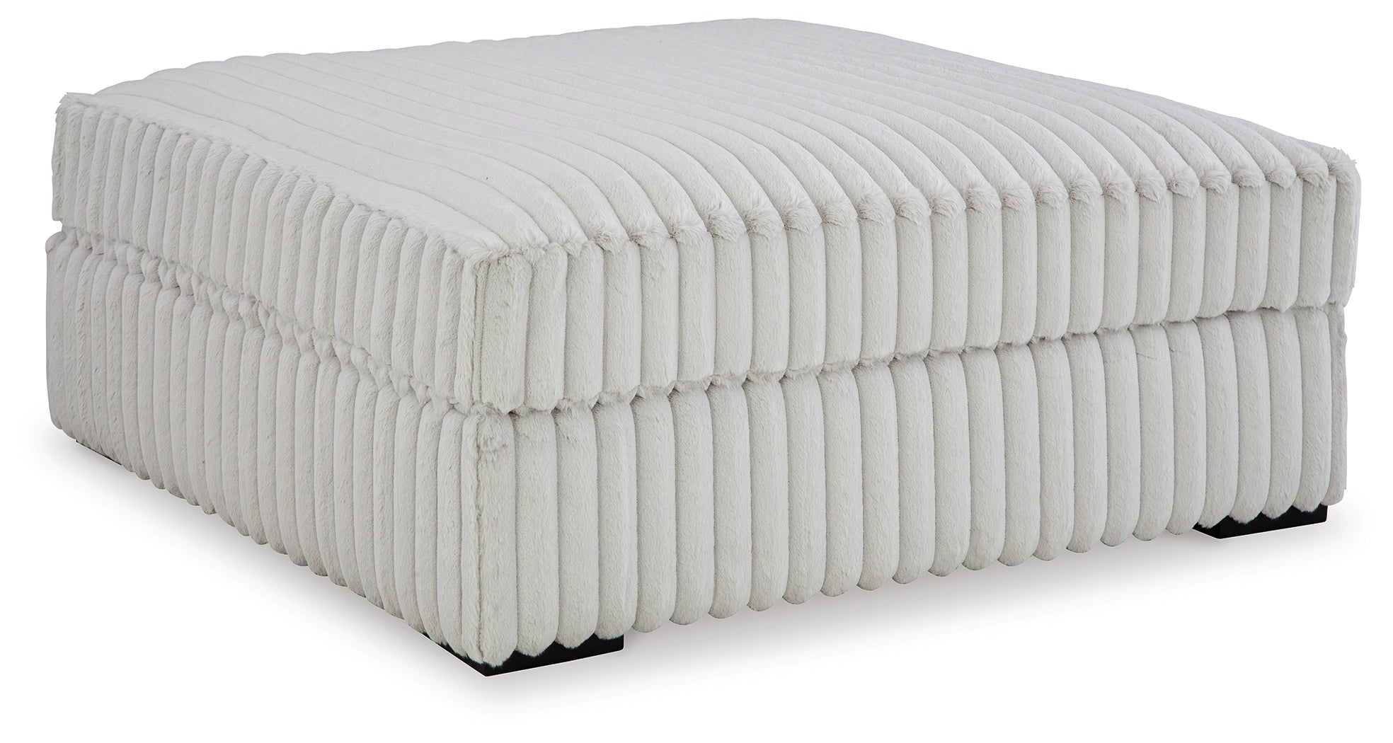 Stupendous - Oversized Ottoman in Alloy Fabric