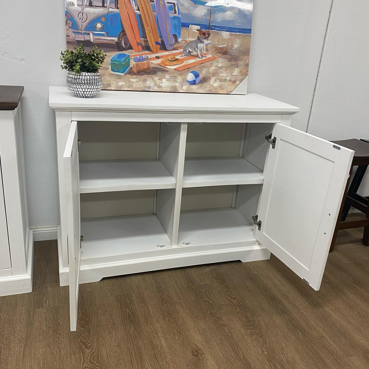 Hampton Coastal 120cm Buffet - White