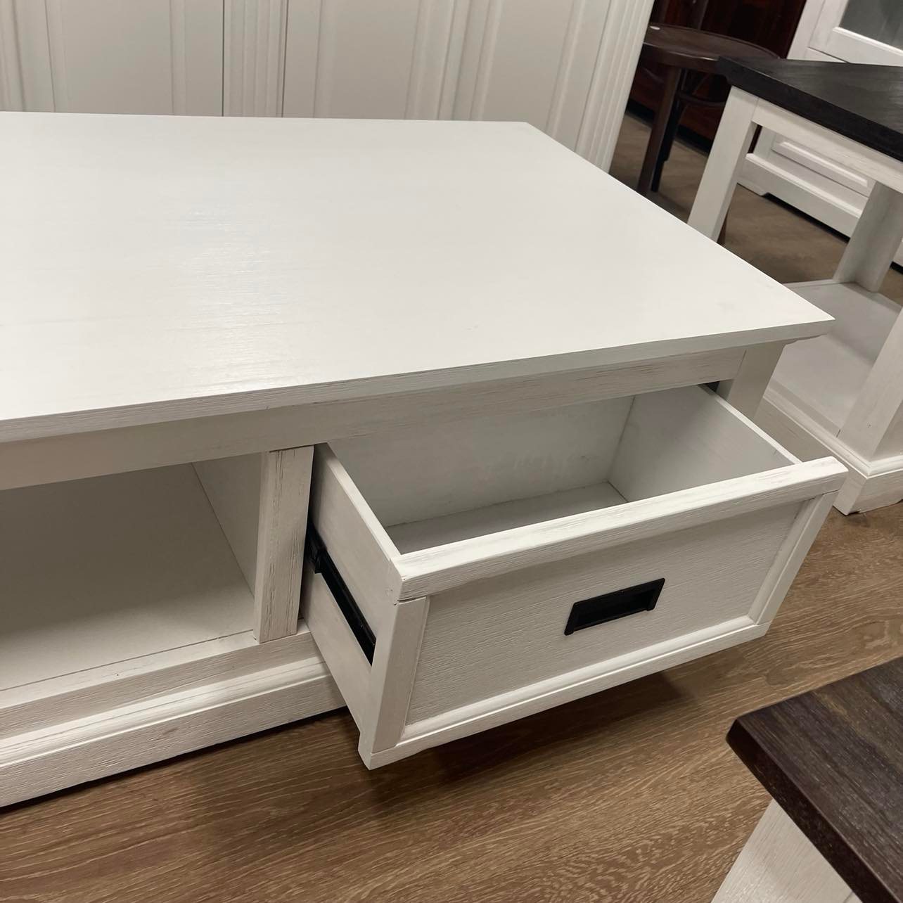 Hampton Coastal Coffee Table - White