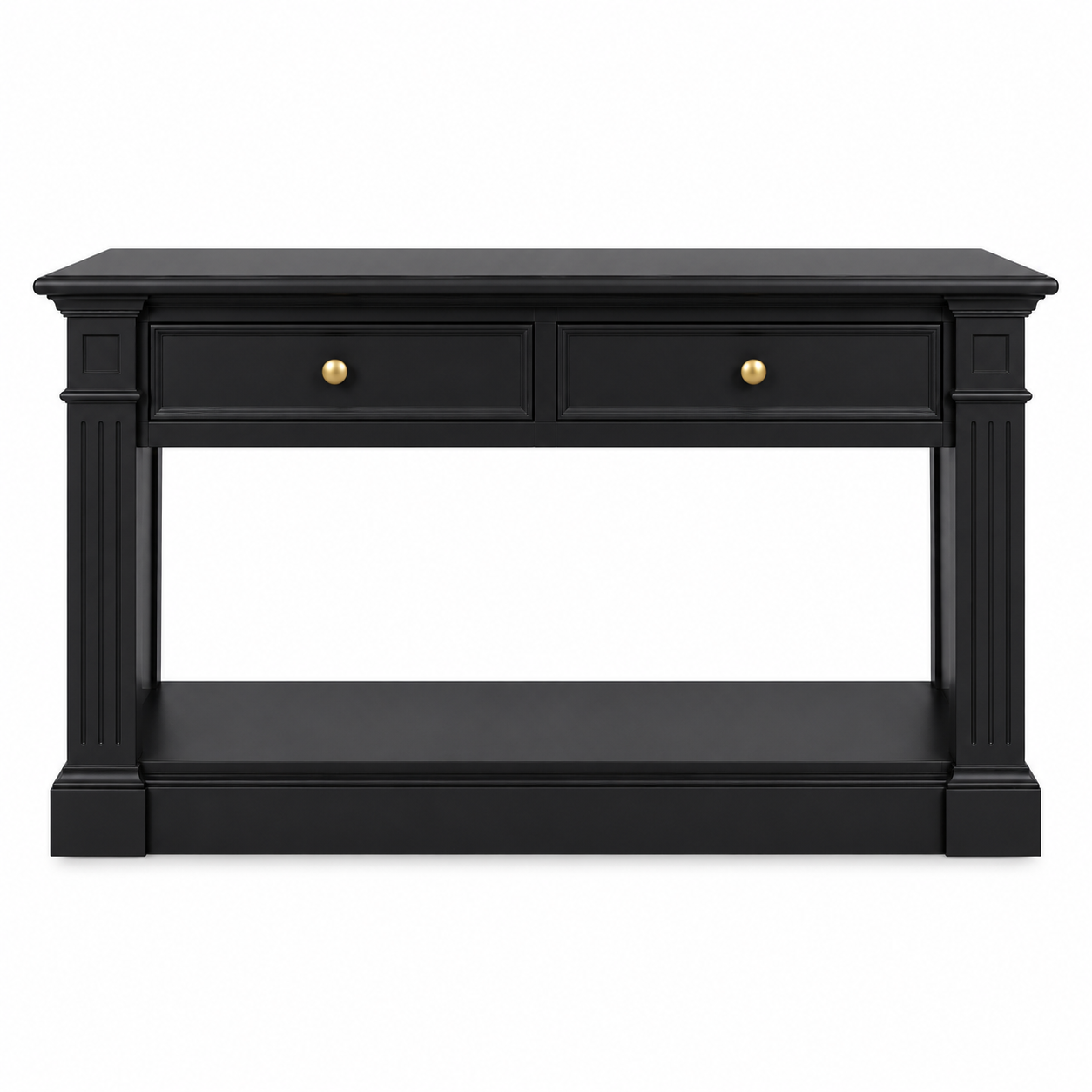 Hampton Deluxe 140cm Hall Stand – Black