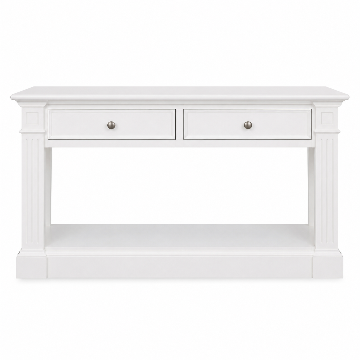 Hampton Deluxe 140cm Hall Stand – White
