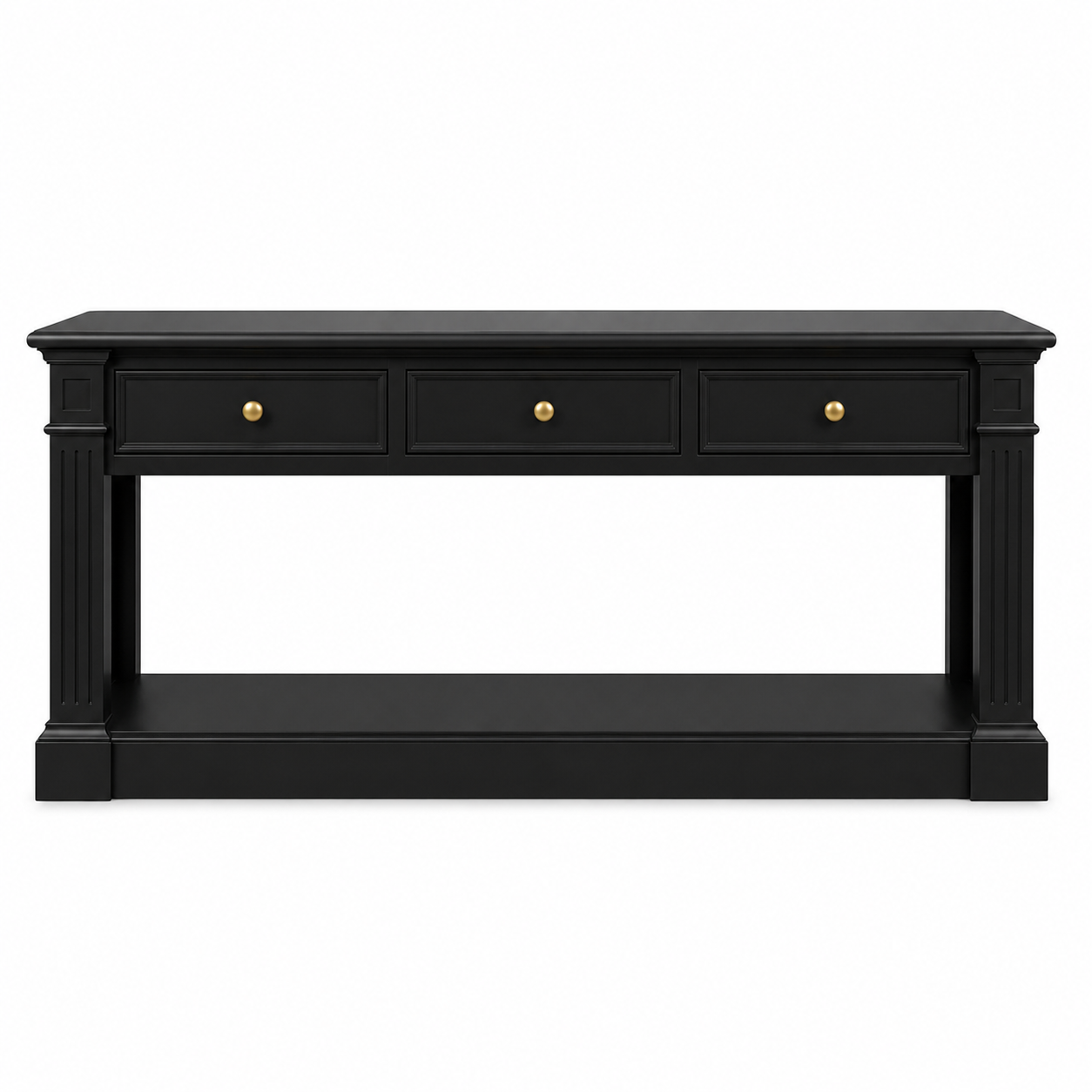 Hampton Deluxe 200cm Hall Stand – Black