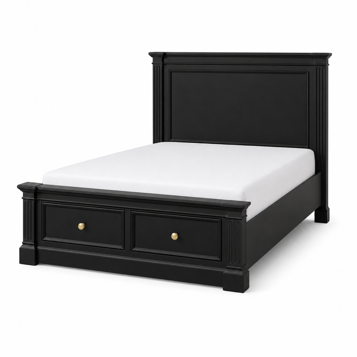 Hampton Deluxe Storage Bed – Black