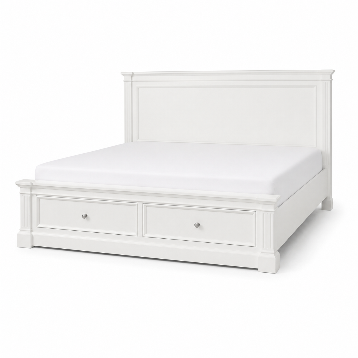 Hampton Deluxe Storage Bed – White