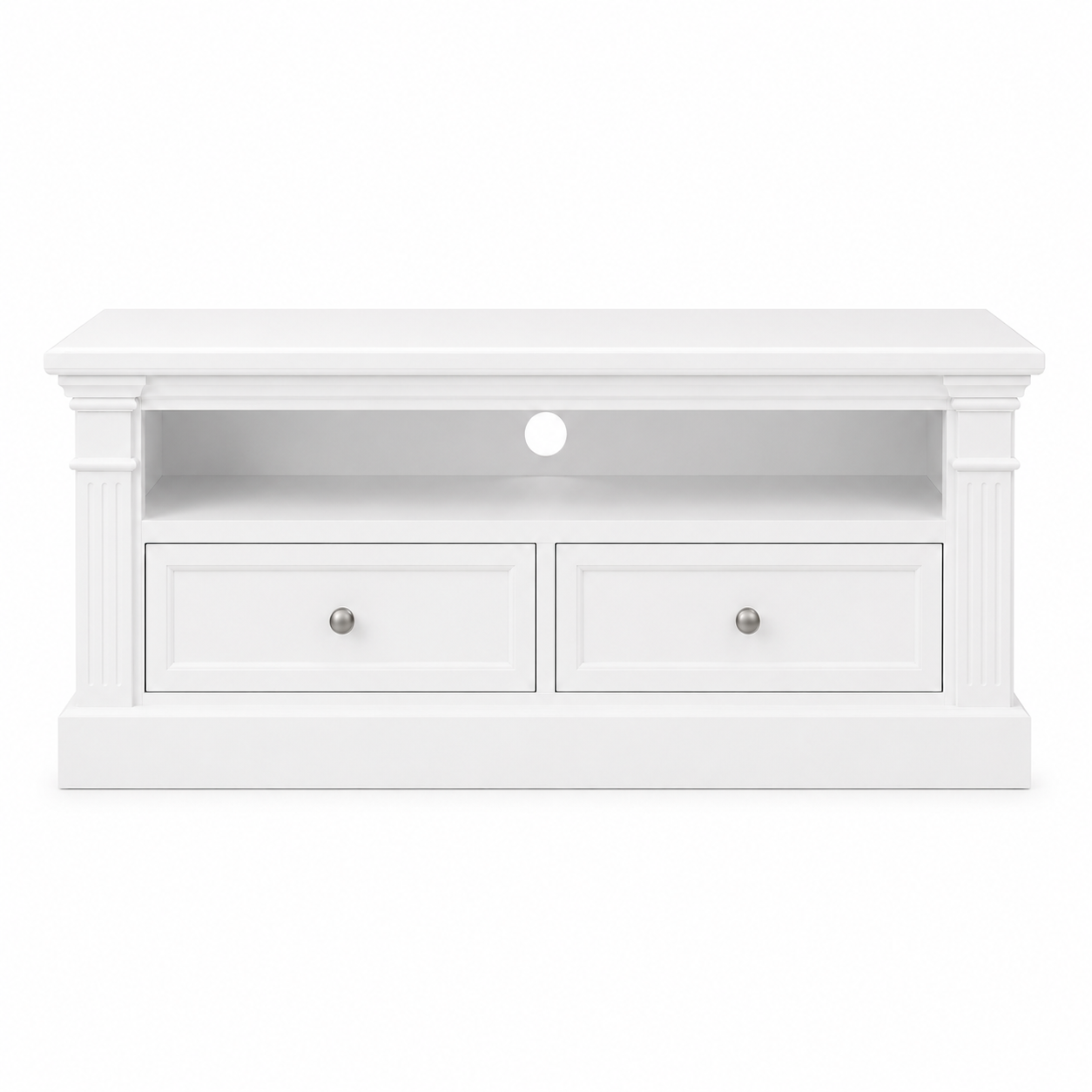 Hampton Deluxe TV Unit – White – 120cm