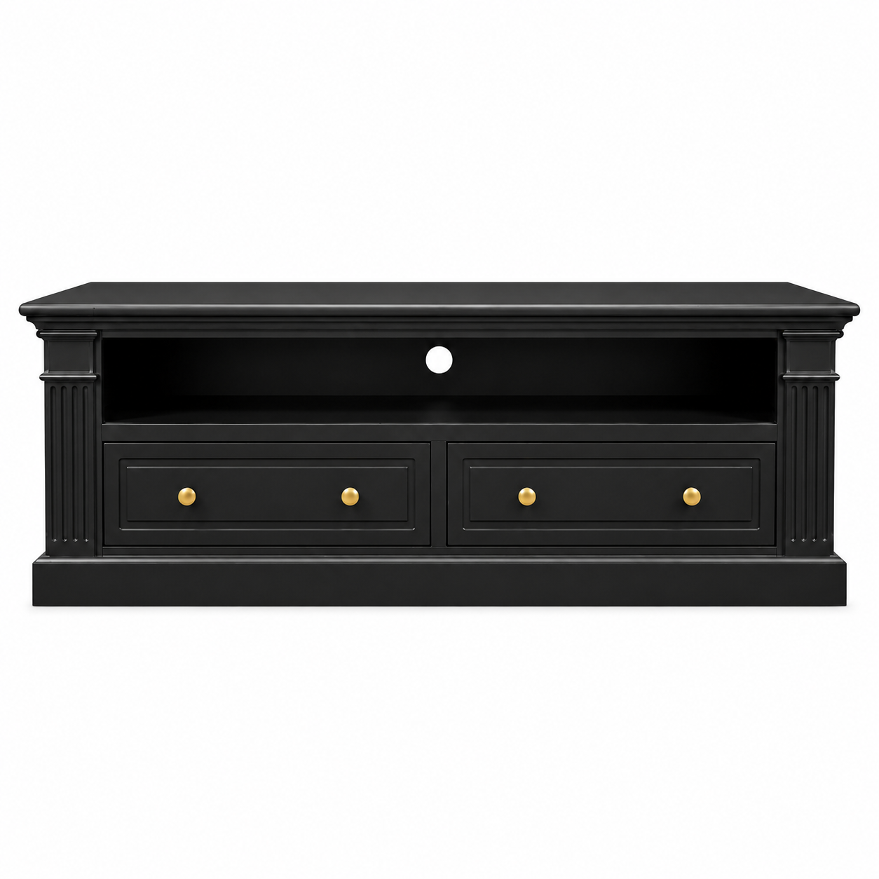 Hampton Deluxe TV Unit – Black – 170cm