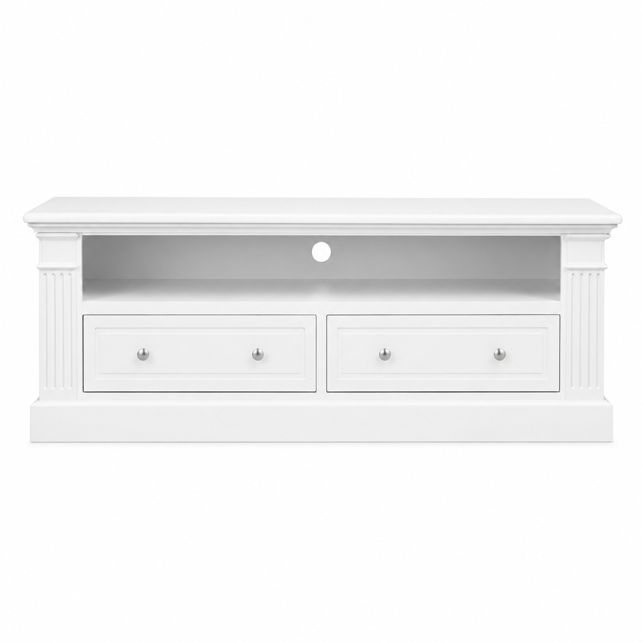 Hampton Deluxe TV Unit – White – 170cm