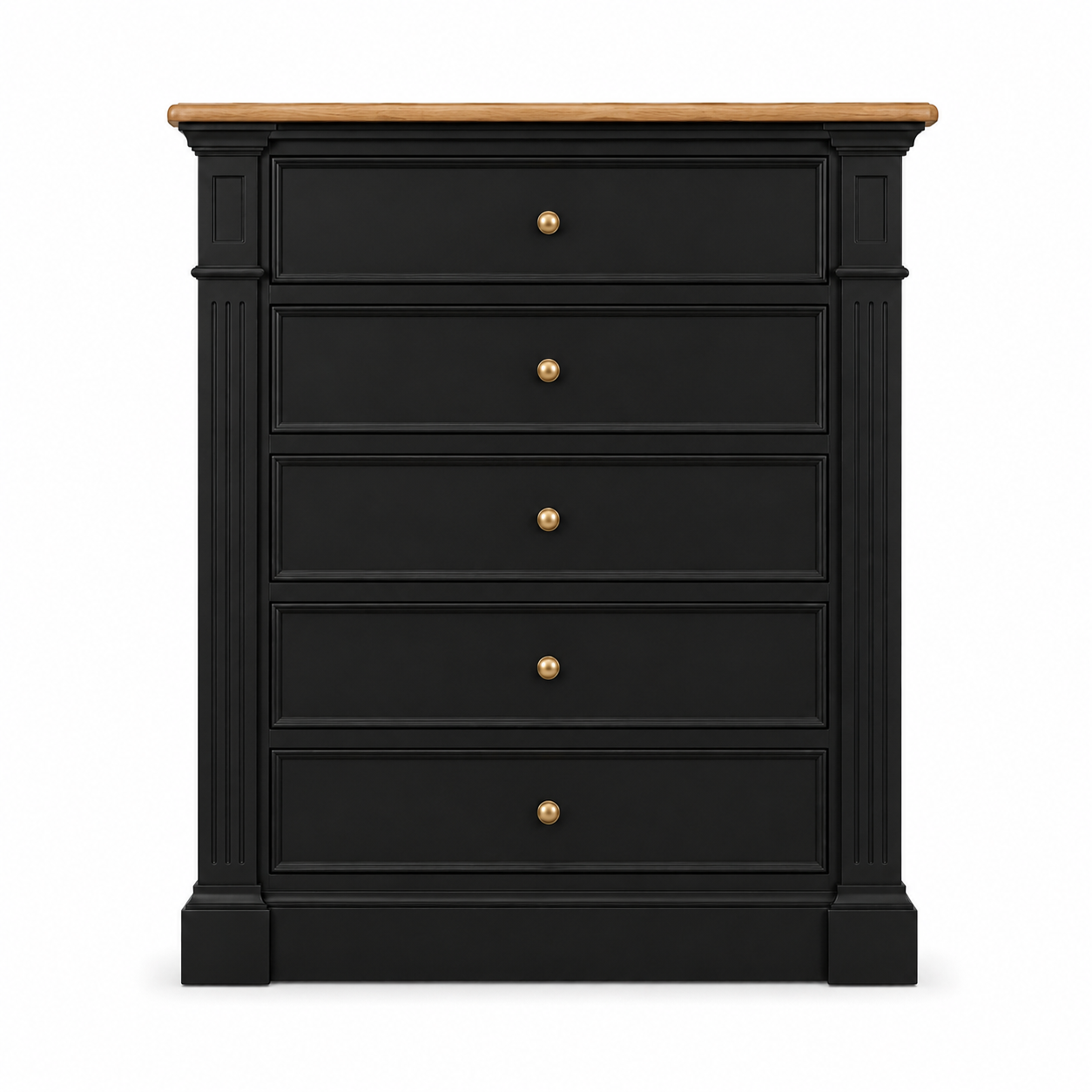 Hampton Deluxe Two Tone Tallboy – Black & Natural