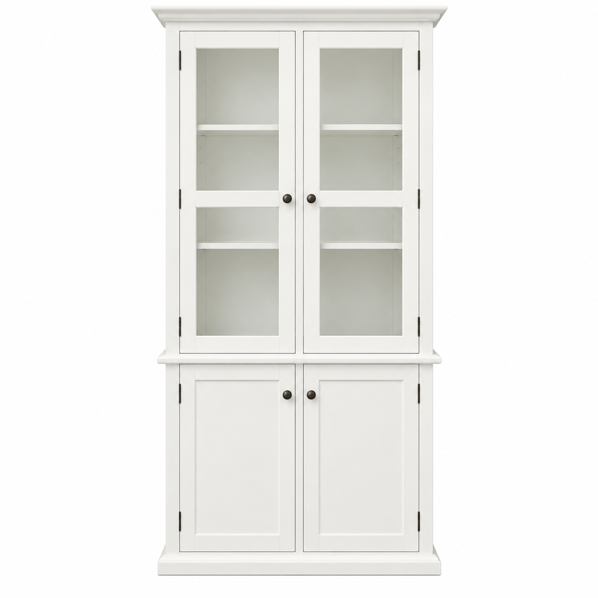 Hampton Glass Display Cabinet – White