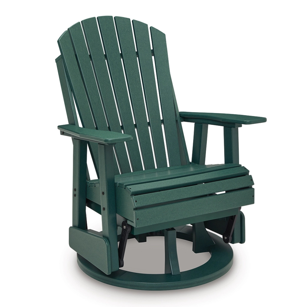 Hyland Wave Outdoor Swivel Glider Chair – Green