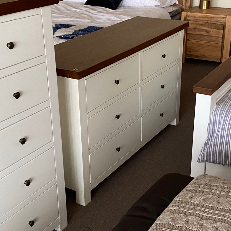 Imperial Coastal Dresser - White & Dark Oak