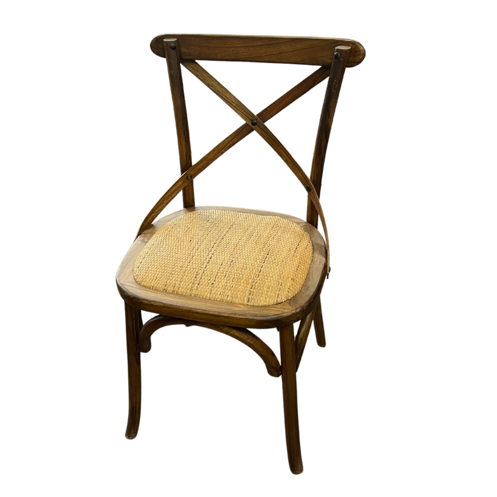 InStyle Cross Back Chair - Dark Oak