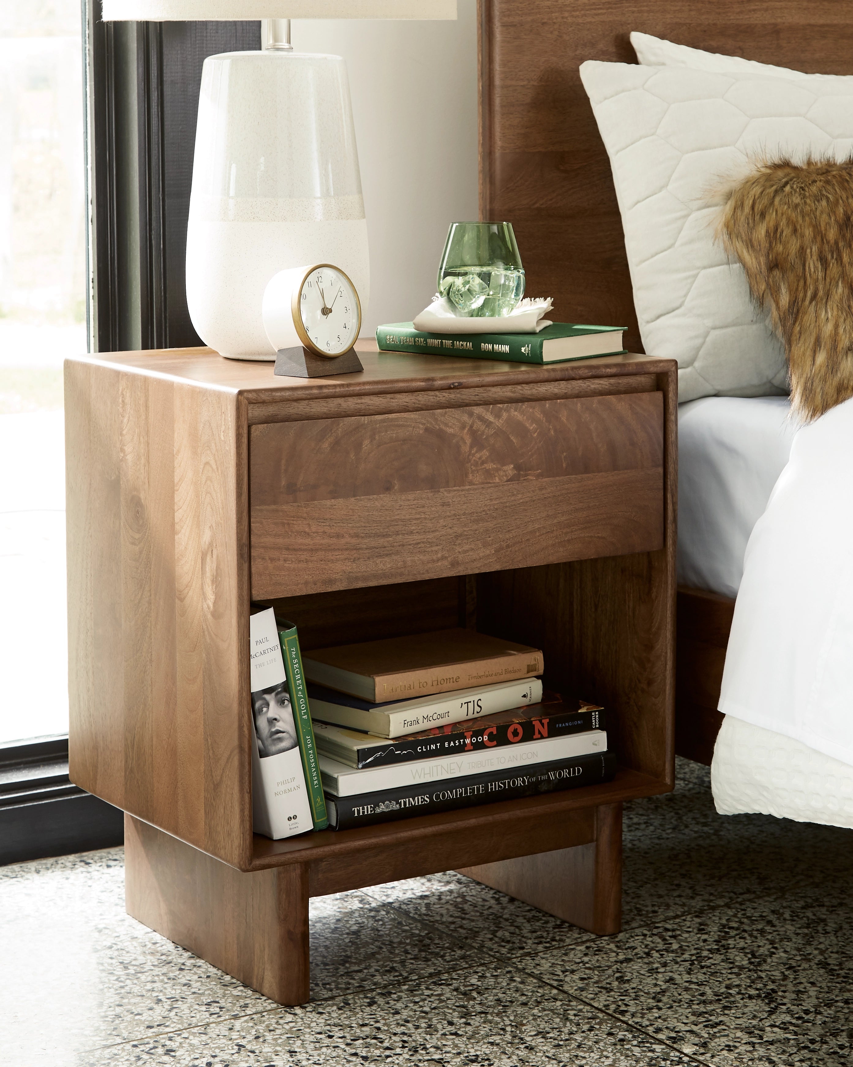 Isanti Bedside Table - Light Brown