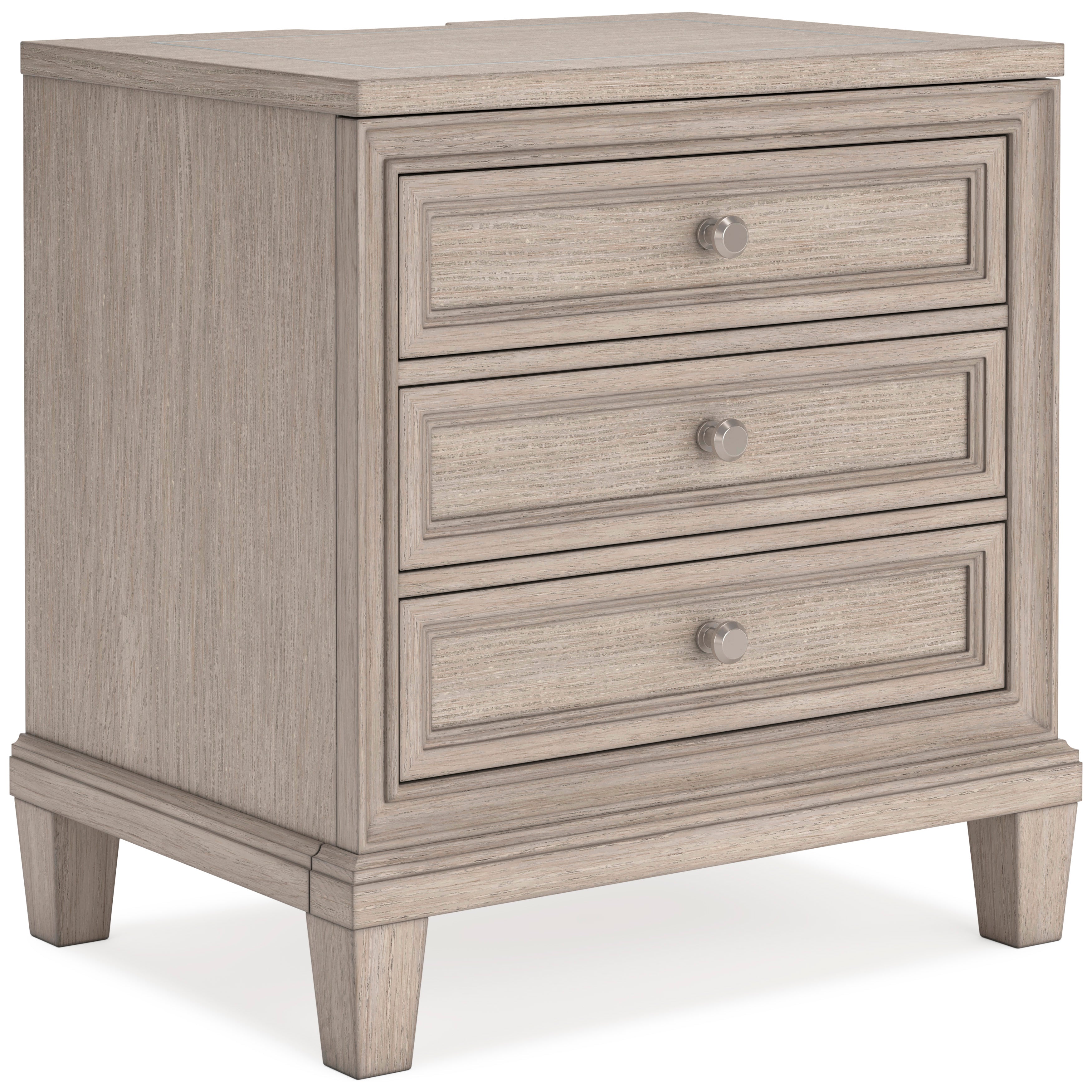 Jorlaina Bedside Table - Light Grayish Brown