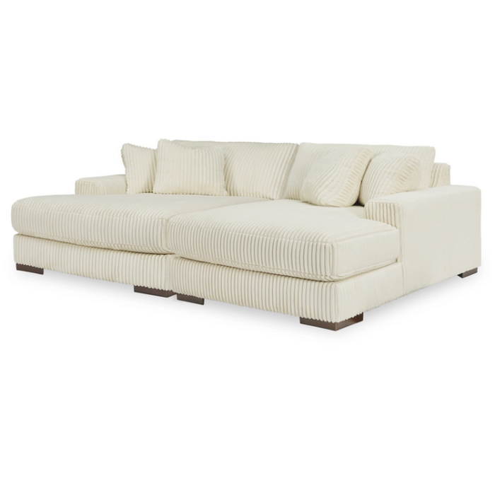 Lindyn Oversized Double Chaise - Ivory