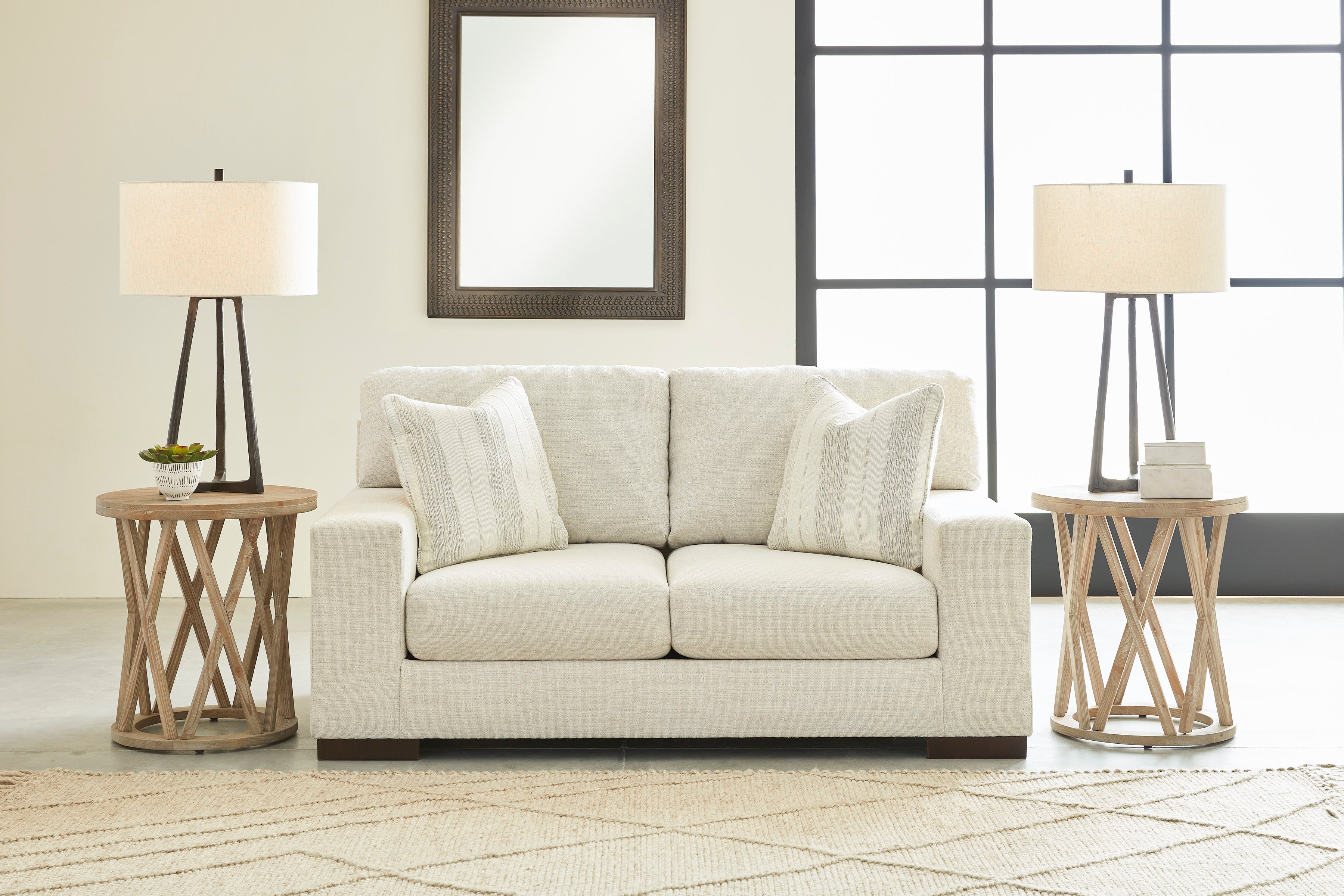 Maggie 2 Seater Sofa in Birch Fabric