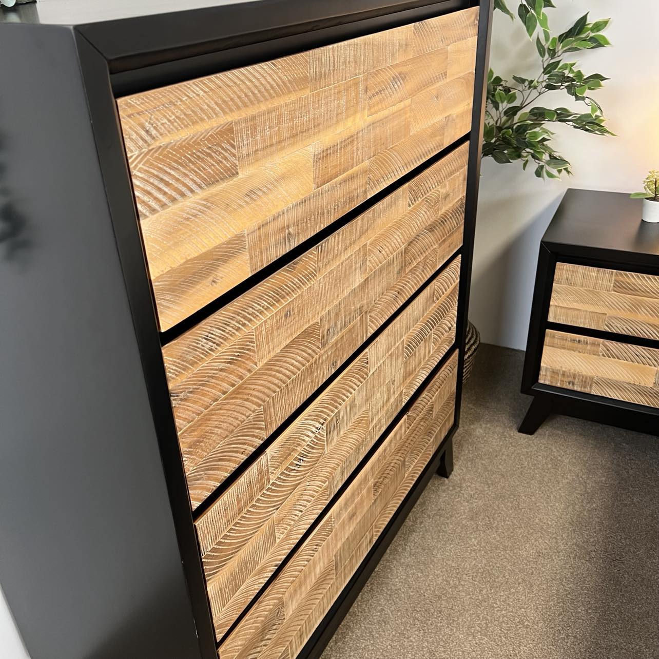 Miami Tallboy - Black & Natural