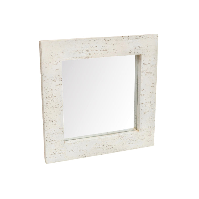 Nevada Square Mirror – Travertine
