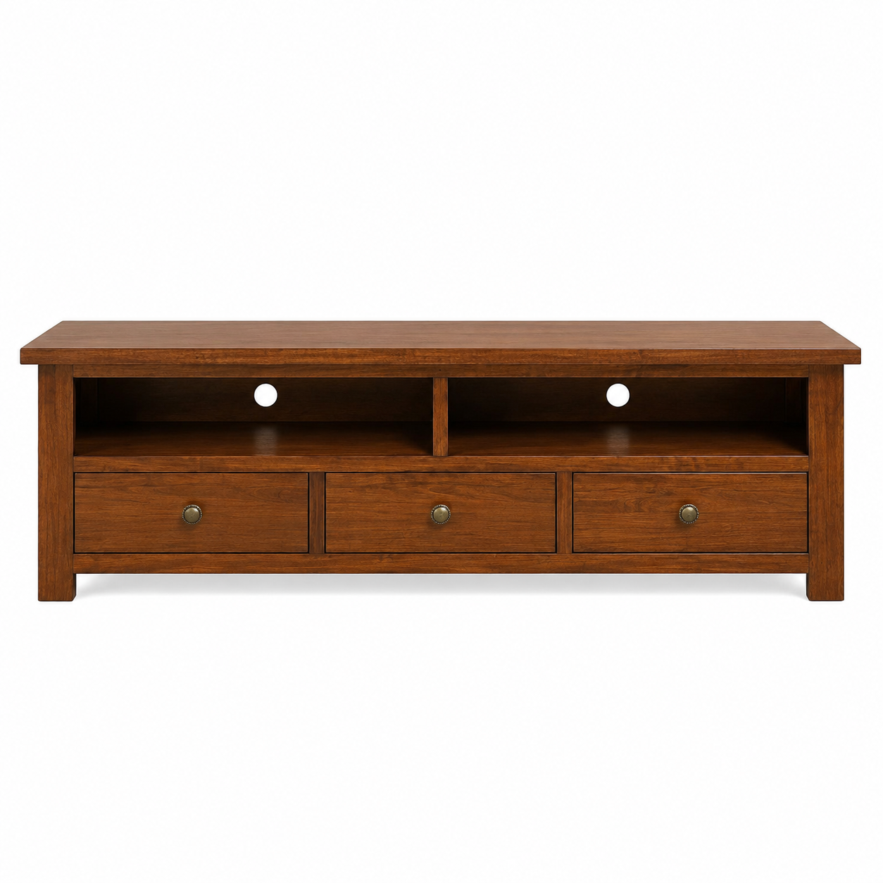 New Age 1700mm TV Unit - Dark Oak