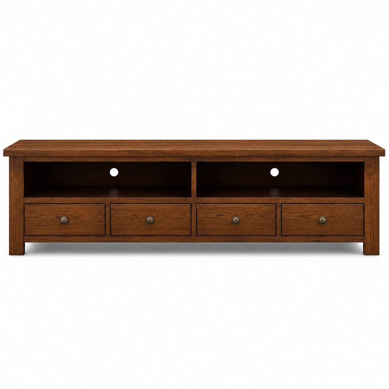 New Age 2200mm TV Unit - Dark Oak