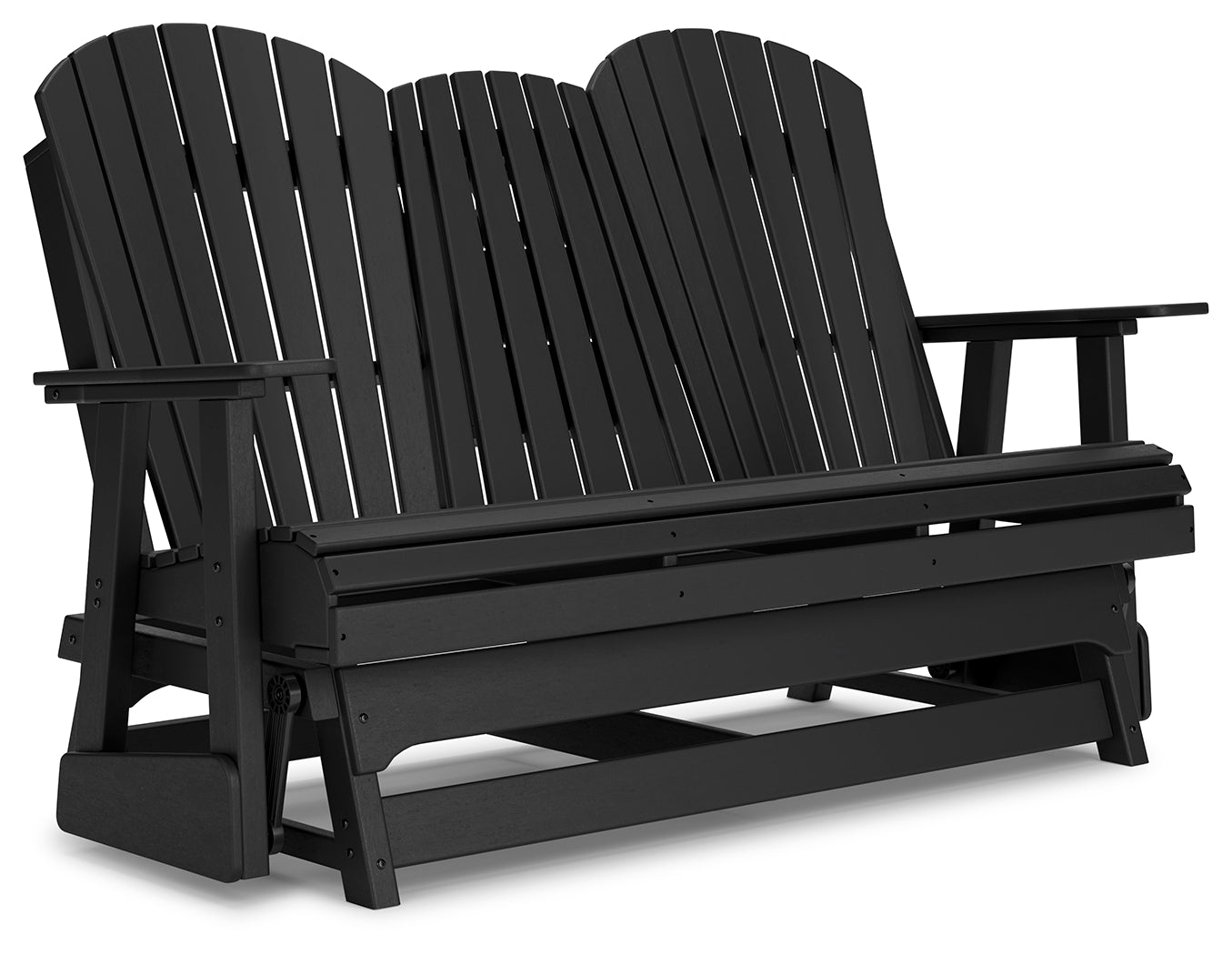 Hyland Wave Outdoor 2-Seater Glider Loveseat – Black Finish