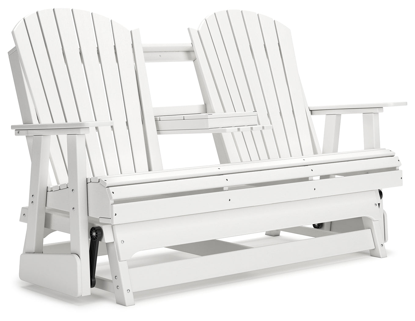 Hyland Wave Outdoor 2-Seater Glider Loveseat – White