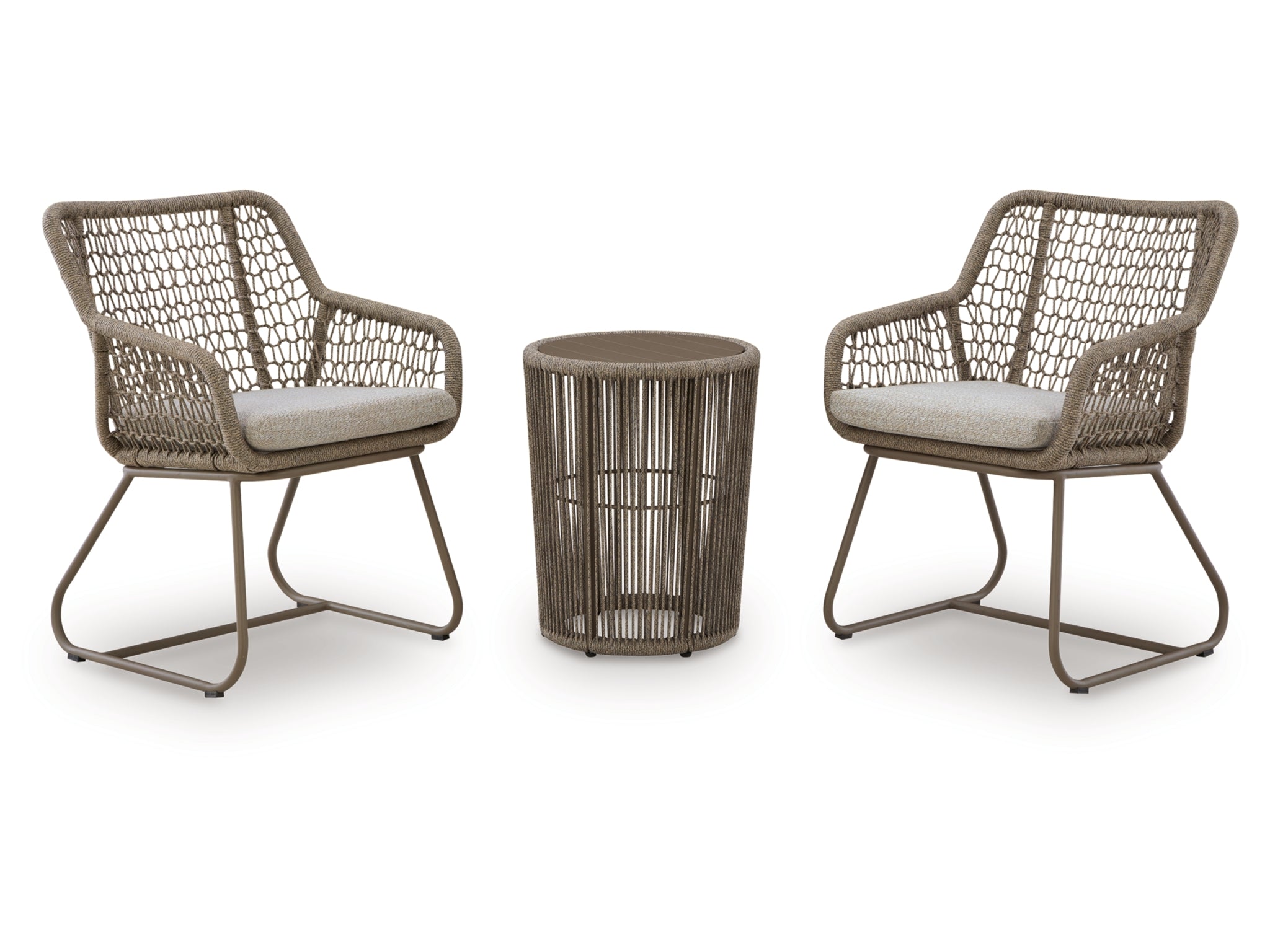 Monarch Heights Outdoor Bistro Table & 2 Chairs Set – Natural