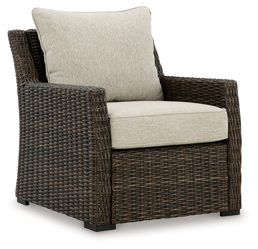 Brook Ranch Outdoor Lounge Chair – Brown Resin Wicker