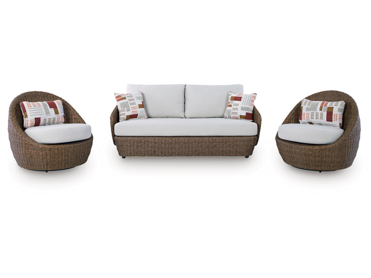 Cardiff Beach 3-Piece Outdoor Conversation Set